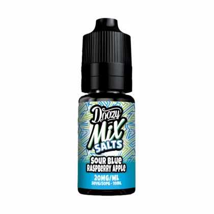 Doozy Mix Salts Sour Blue Raspberry Apple Nic Salt Vape Juice - 10 Pack - Strength
