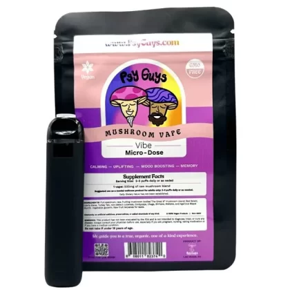 Psy Guys Micro-Dose Mushroom Vape – Vibe - Vape Product, Vape Product; Blackberry, Passionfruit