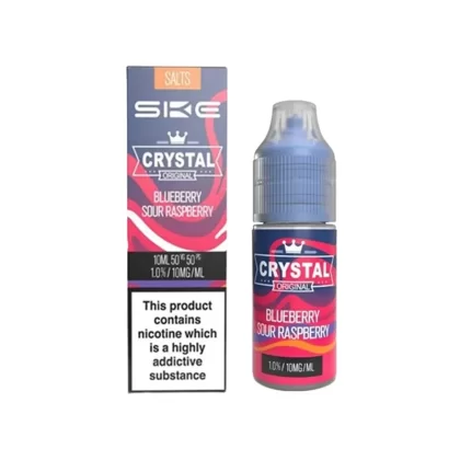 SKE Crystal Salts Blueberry Sour Raspberry E Liquid 10ml - Nicotine Strength#20mg>10mg (981C3D)