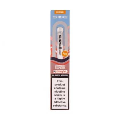 Strawberry Raspberry Crystal Bar 600 Prefilled Pod by SKE