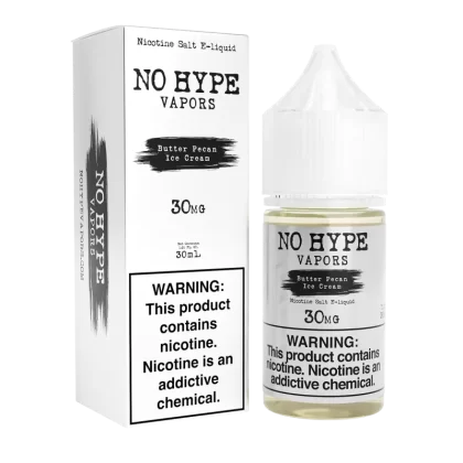 Butter Pecan Ice Cream by No Hype E-Liquid 30mL Salt Nic - Vaporider Deals