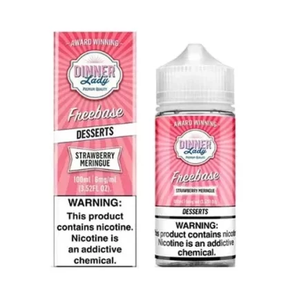 Strawberry Meringue By Dinner Lady 100ML - Vape Product, Vape Product