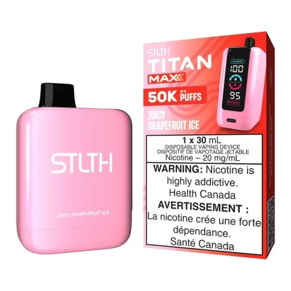 STLTH Titan Max Disposable Vape Device – Juicy Grapefruit Ice - 20mg/mL