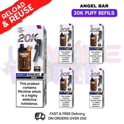 Brown edition Angel Bar 20K REPLACEMENT PODS Box Of 5