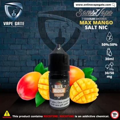 Max Mango Saltnic 30ml - Sam Vapes - 50 mg / 30 ml