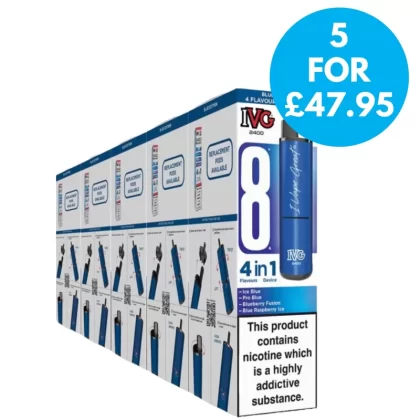 IVG (2%) 2400 Puffs Multipack (Box of 5) - IVG / 20mg / Prefilled Pod Kit