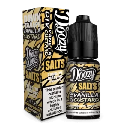 Vanilla Custard Seriously Salty – Doozy Nic Salts e Liquid 10ml – TPD - Vapestorm Co