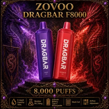 ZoVoo DragBar F8000 - Green Apple Ice - Vapeciga