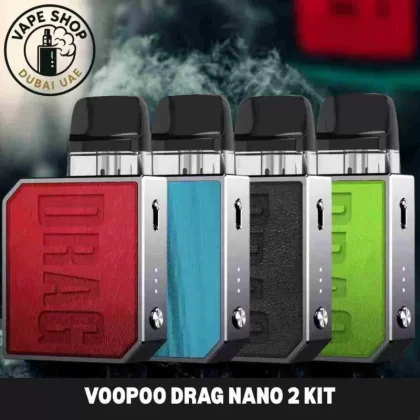 VOOPOO Drag Nano 2 Kit 800mAh Pod System 20W Vape kit Starter Kit - Carbon Fiber, Classic Red (399CAC)