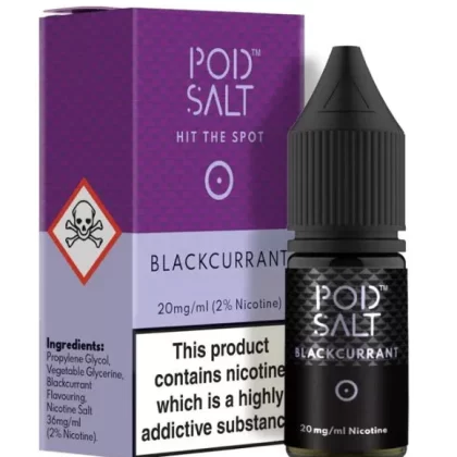 BLACKCURRANT NIC SALT BY POD SALT 20mg/ml