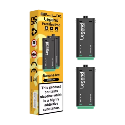 Banana Ice Elux Legend 1500 Pods - Vapeshop Co