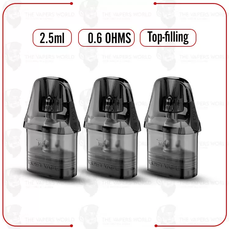 Lost Vape Ursa Replacement Pod Cartridge V3 – 3PK - Thevapersworld