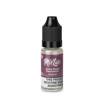 Lemon Peach Passionfruit 10ml By Mix Labs Nic Salt - Nicotine Strength#20mg (Salt)>10mg (Salt)>5mg (Salt)