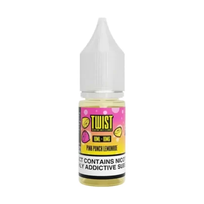 Twist Pink Punch Lemonade Saltnic Vape Juice - 10 Pack - Strength 20mg