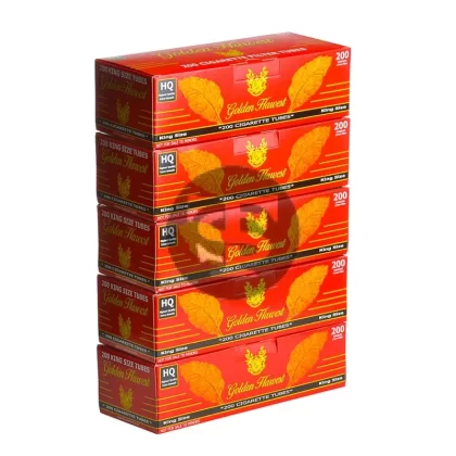 Golden Harvest Filter Tubes King Size Full Flavor 5 Cartons of 200