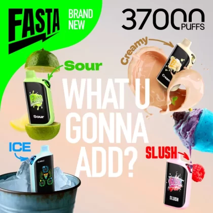 FASTA Burrst 37K Puff Disposable Device – 37,000 Puffs - Watermelon (SLUSH series)