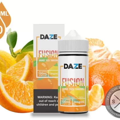 Orange Yuzu Tangerine 7 Daze Fusion 100ml - Vape Product, Vape Product