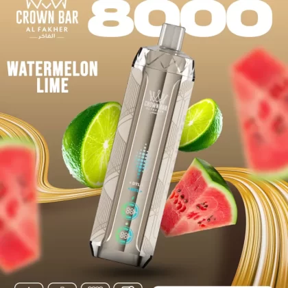 Al Fakher Crown Bar Crystal V2 8000 Watermelon Lime