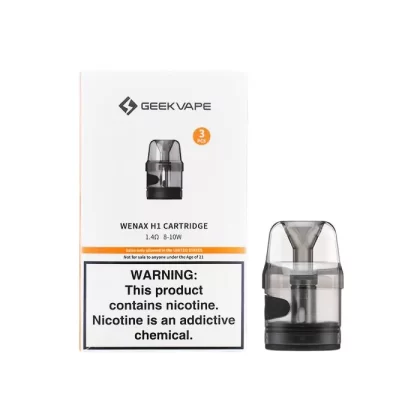 Geekvape Wenax H1 Replacement Pods – 3 Pack - 0.7 Ohm (16-19W), 1.4 Ohm (8-10W)