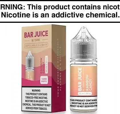 RAINBOW CANDY BY BAR JUICE BJ15000 SALTS 30ML - Vapejuice
