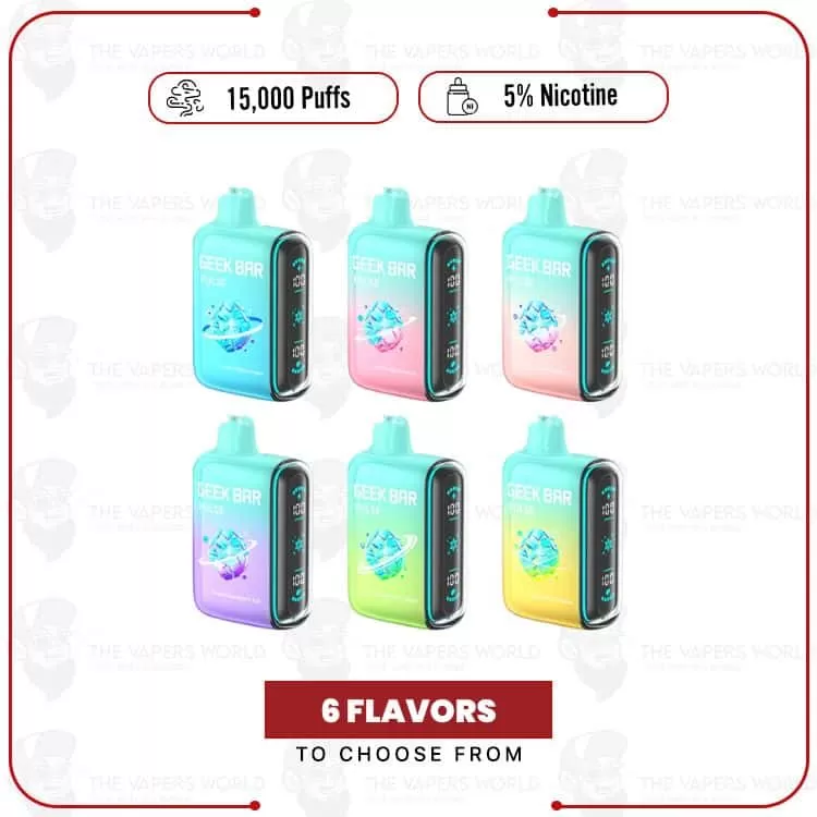 Geek Bar Pulse FROZEN Edition Disposable Vape 15000 Puffs - Thevapersworld