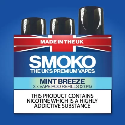 Mint Breeze – Vape POD Nachfüllungen - MINT BREEZE 0% (POD), MINT BREEZE 1.1% (POD) (4908AD)