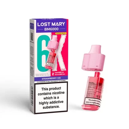 Lost Mary BM6000 Prefilled Pod Strawberry Ice - Ecigpremium