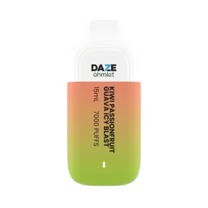 DAZE DISPOSABLE KIWI PASSION FRUIT GUAVA ICY BLAST 5% 7000 PUFFS