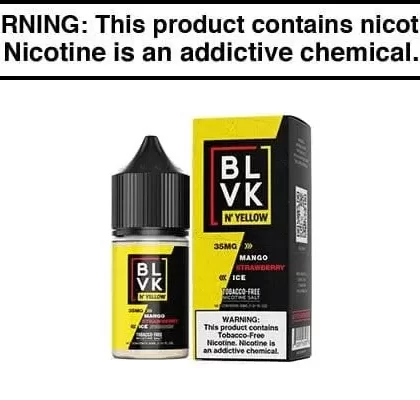 MANGO STRAWBERRY ICE BY BLVK N’ YELLOW SALTS 30ML - Vapejuice