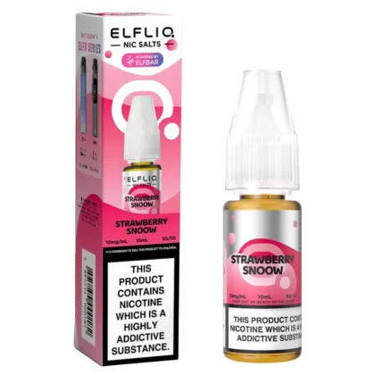 Strawberry Snoow (Strawberry Ice Cream) Nic Salt E-Liquid by Elf Bar Elfliq (10ml) - Vapekit Co