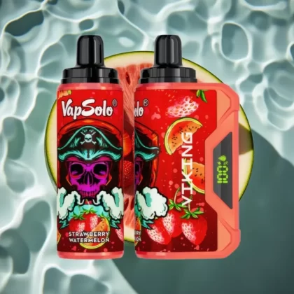 VapSolo VIKING 12000 Puffs Strawberry Watermelon Disposable Vape with Type-C & LED Display - Bangvapeaustralia