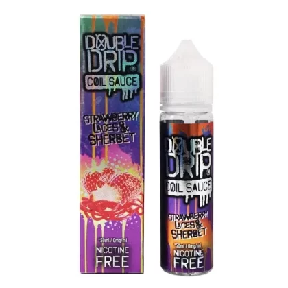 Strawberry Laces & Sherbet E-Liquid by Double Drip – 50ml