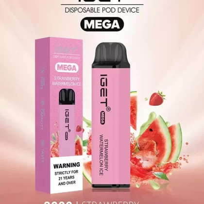 IGET Mega Strawberry Watermelon Ice (3000 Puffs)