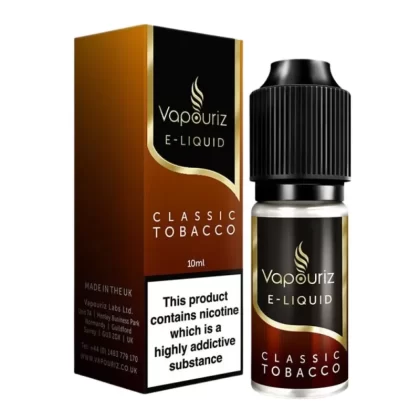 Classic Tobacco E-Liquid by Vapouriz (10ml) - 0mg