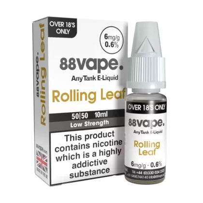 Rolling Leaf E-Liquid Anytank & Original Series by 88vape (10ml) - 3mg