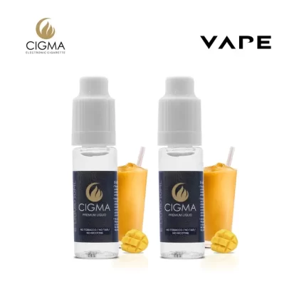 Cigma e-Liquid – Mango Smoothie 0mg 10ml Bottle x 2 Pack | Cigee