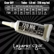 Czar Nicotine Tube Black 720 - Eliquidsupply
