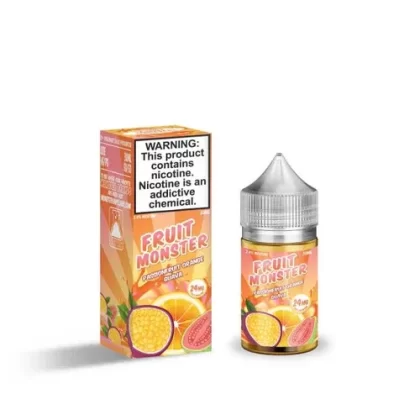 Fruit Monster Passionfruit Orange Guava Salt 30ml E-Juice - Eliquidsupply