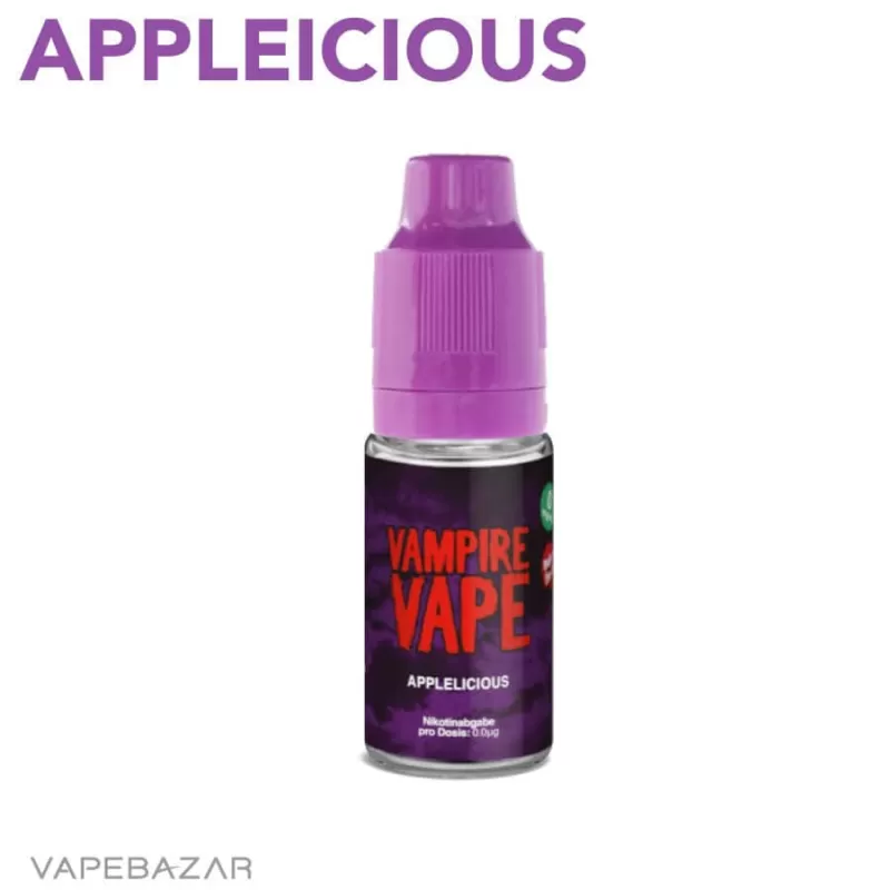 Vampire Vape Liquid – Applelicious - 6mg/ml, 3mg/ml - Image 2