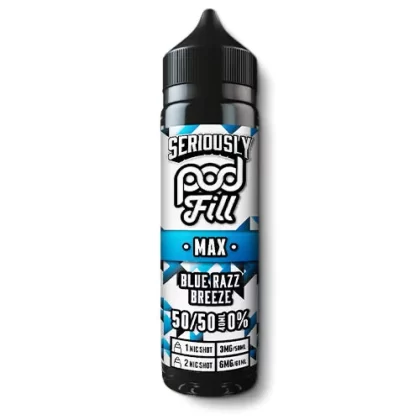 Blue Razz Breeze Shortfill by Seriously Pod Fill Max - 0 mg/ml