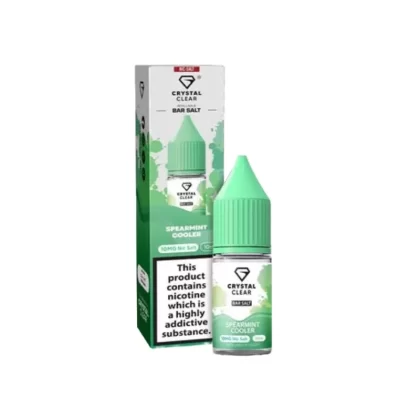 Crystal Clear Bar Salt Spearmint Cooler E Liquid 10ml - Nicotine Strength#20mg>10mg (3BCE32)