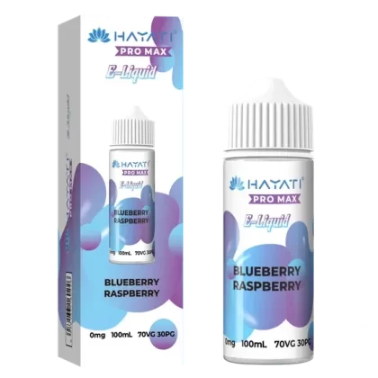 BLUEBERRY RASPBERRY HAYATI PRO MAX E-LIQUID 100ML NO NICOTINE