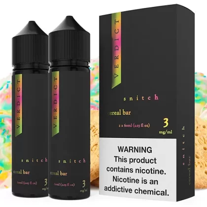 Snitch by Verdict Series E-Liquid x2-60mL (Freebase) - 3MG