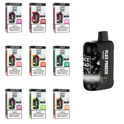 Juice Head Flex Freeze 50K Disposable Vape - Cherry Bomb, Meta Moon
