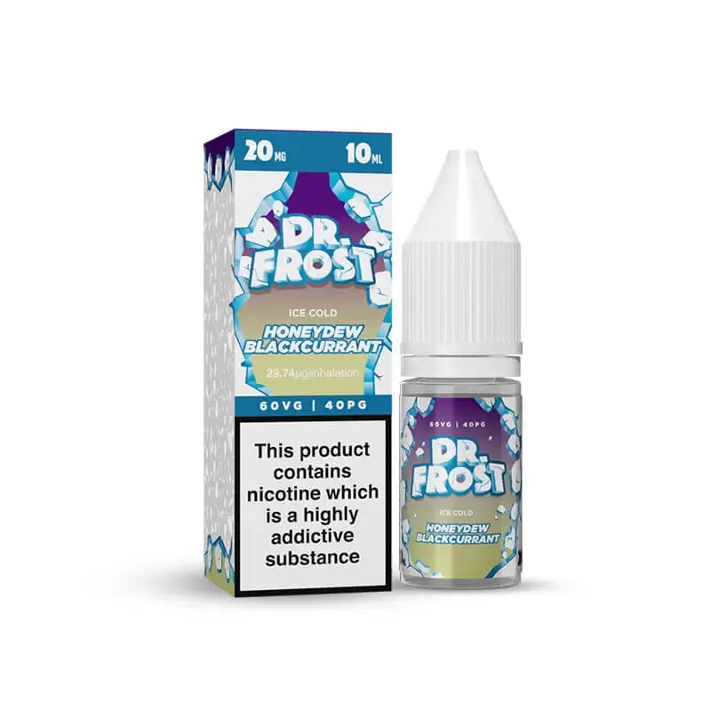 Dr Frost Honeydew Blackcurrant Ice Nic Salt E-Liquid - Vapestreams Co