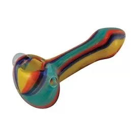 Circus Tent Glass Spoon Pipe | 4″