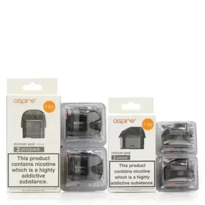 Aspire Minican Replacement Pods - Resistance#0.8 Ohm>1.2 Ohm
