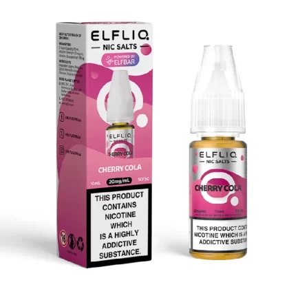 Cherry Cola Elfliq Nic Salt E-Liquid by Elf Bar - Nicotine Strength#5mg>10mg>20mg