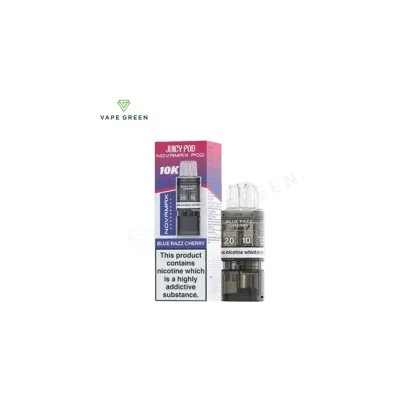 Blue Razz Cherry Prefilled Pod Refill Pack by Juicy Pod Novamax 10K