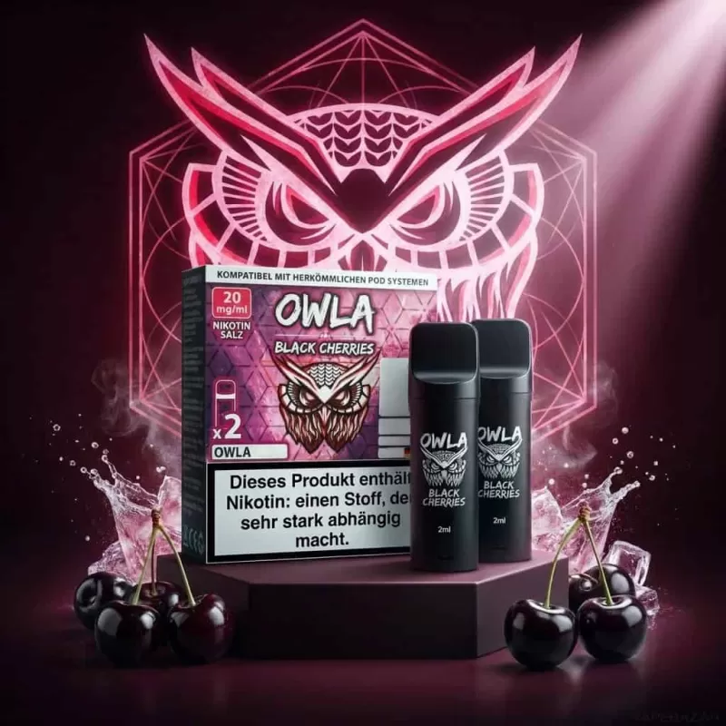 OWLA Pods – Black Cherries (2er Pack)